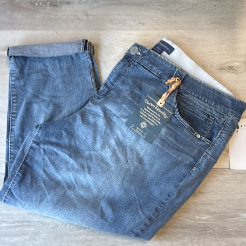 Democracy Karessa Ab Solution Capri Skinny Jean Indigo 24W STITCH FIX NWT - Picture 6 of 8